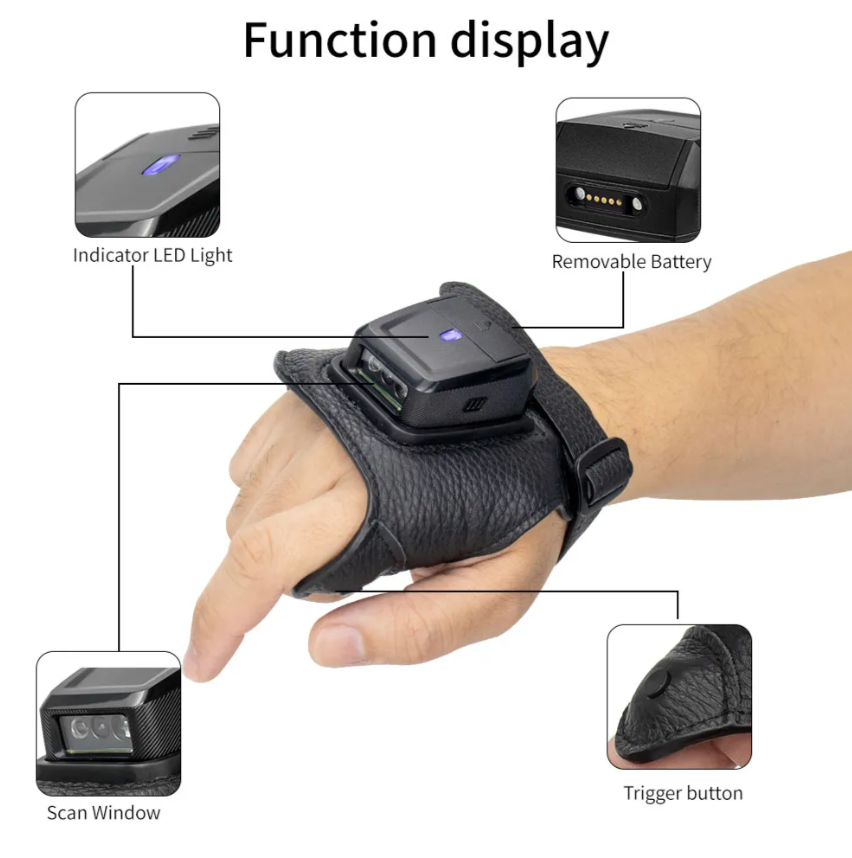 RS-9000PT Wearable Glove Barcode Scanner