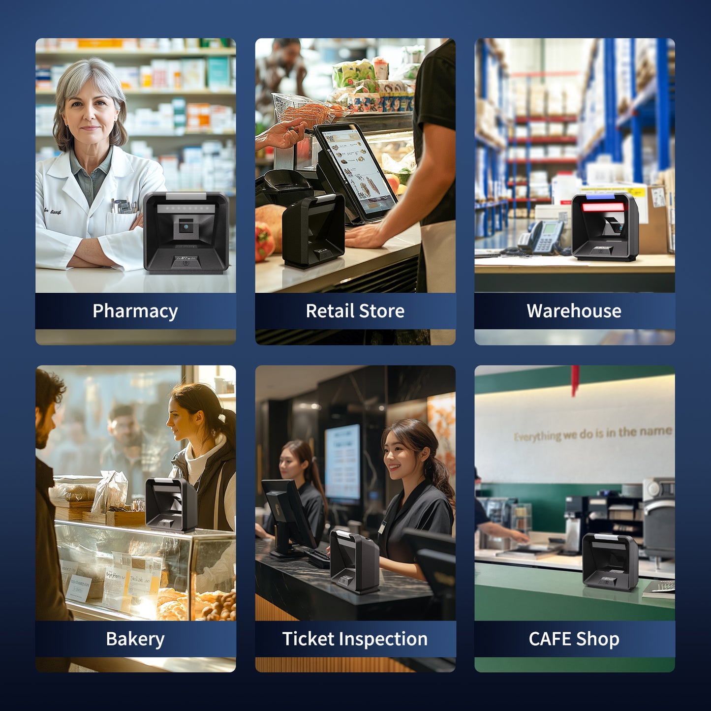 NETUM 2D Omnidirectional Desktop Barcode Scanner NT-2085 Pro