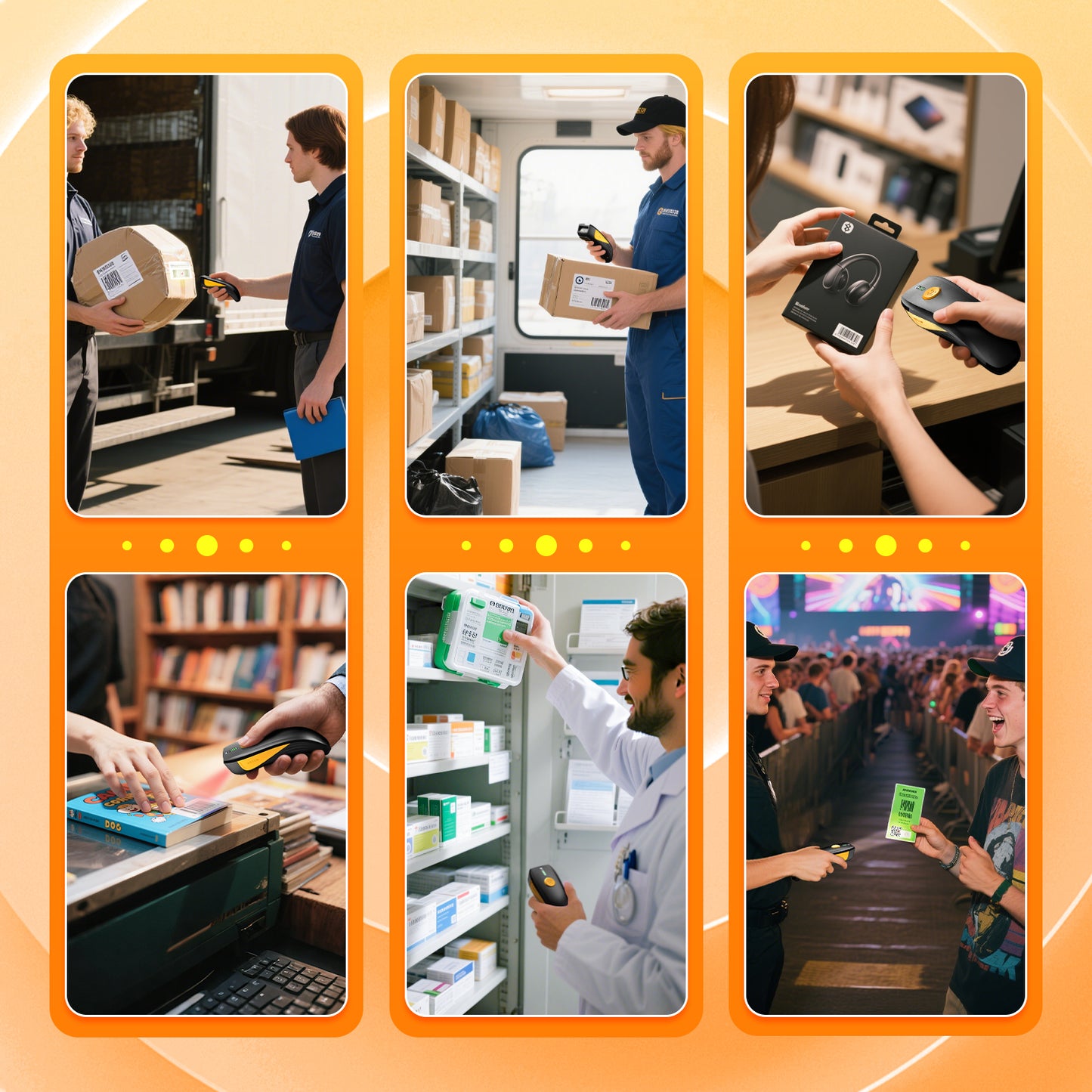 CS7501 QR Code Scanner, Upgraded Bluetooth Barcode Scanner