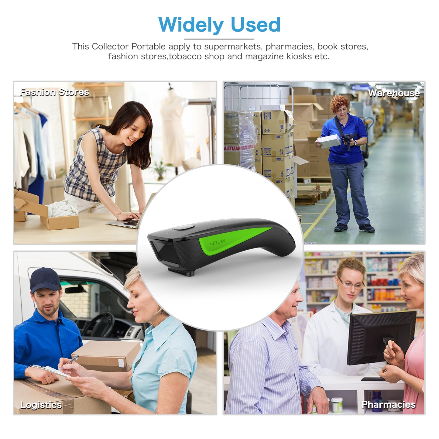 C740 1D Wireless Barcode Scanner