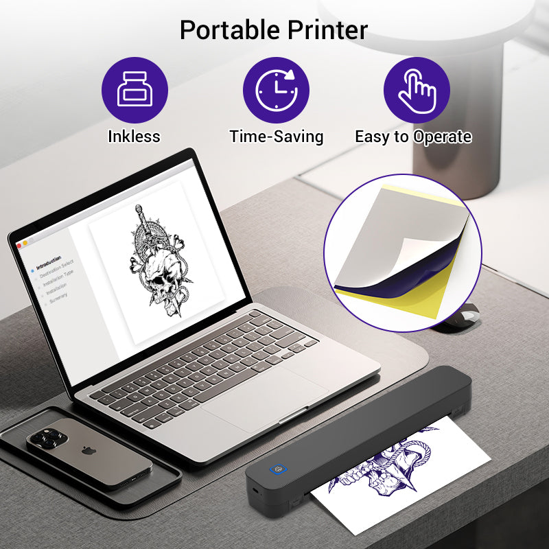 C80S Bluetooth Thermal Tattoo Printer