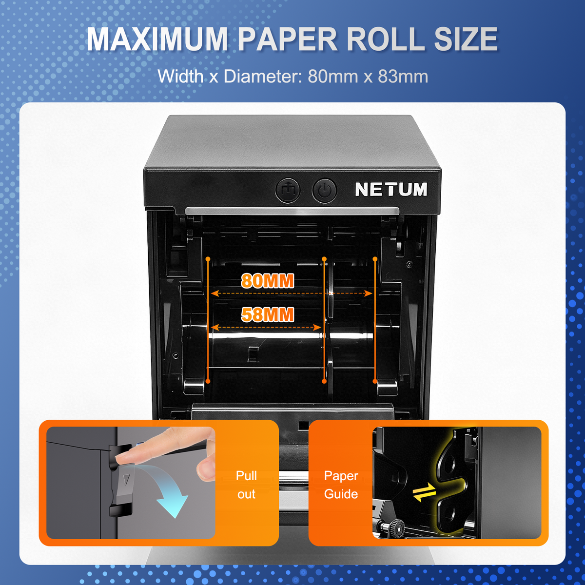 NT-H861 Desktop 80mm Thermal Receipt Printer