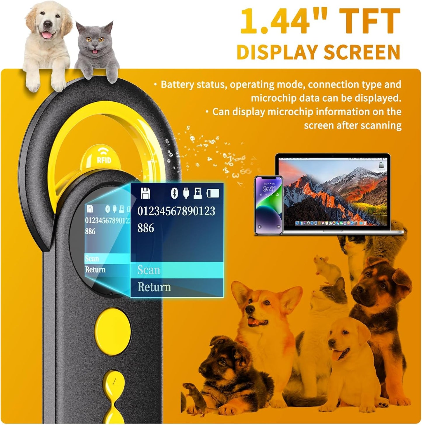 DJ-130 Pet Microchip Tag RFID Reader