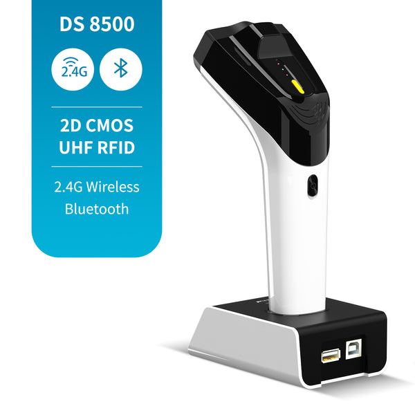 NETUM DS8500 Hybrid RFID Imager, UHF RFID Tags Reader and 1D/2D QR Barcode Scan, Connect via Bluetooth Wireless for Retail Hospitality System
