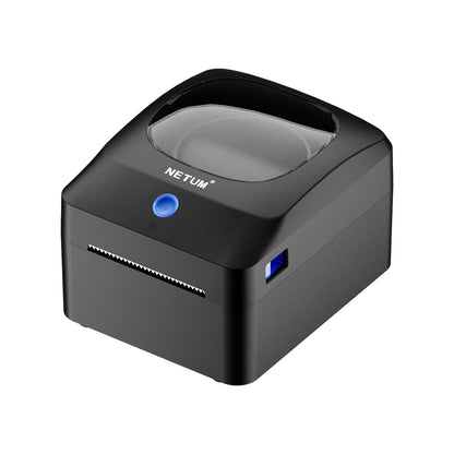 NETUM D420 thermal label printer, front angled view