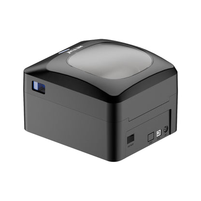 NETUM D420 thermal label printer, rear view