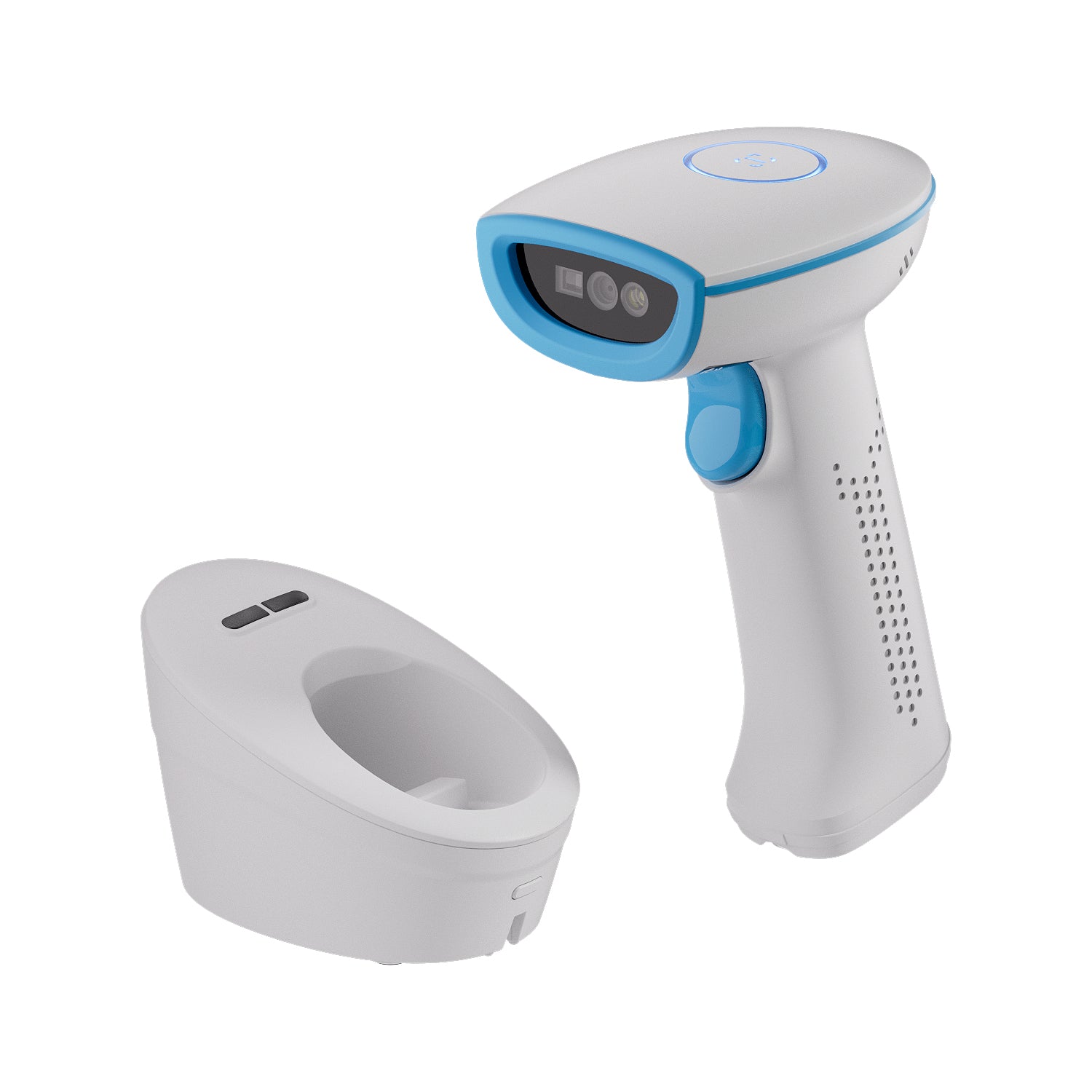 NETUM HS3250 wireless 2D QR barcode scanner with charging base - image 3