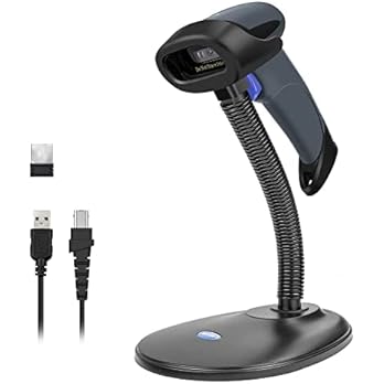 M8S Wireless Handheld Barcode Scanner with Stand