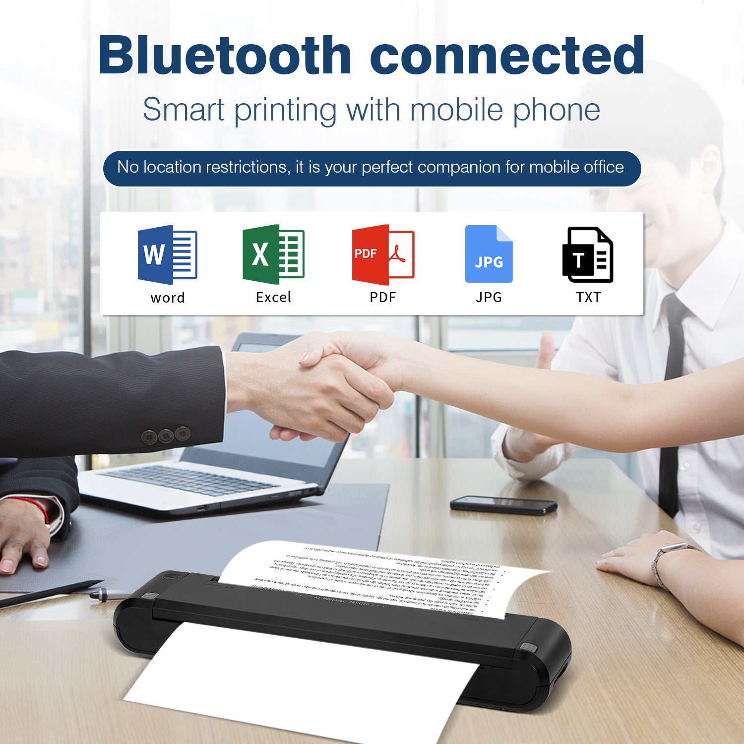 PJ-883 Mobiele thermische A4 printer met Wi-Fi en Bluetooth PJ-883 Mobiele thermische A4 printer met Wi-Fi en Bluetooth