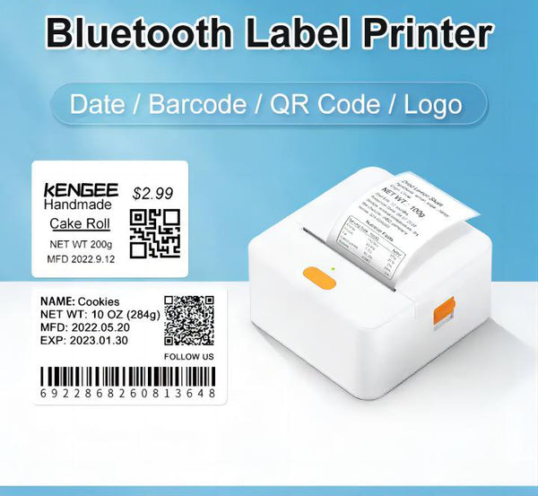 NETUM P1/P58C Bluetooth Mini Label Maker Portable Thermal Printer Thermal Printing Pocket Sticker Label Printer