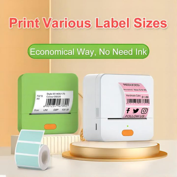 NETUM P1/P58C Bluetooth Mini Label Maker Portable Thermal Printer Thermal Printing Pocket Sticker Label Printer