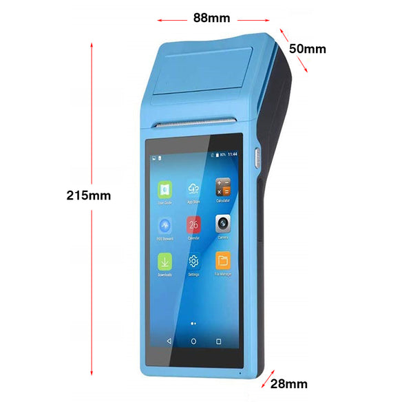 NETUM PDA Android POS Terminal Receipt Printer Handheld Bluetooth WiFi 3G NFC Data Collector Portable Barcode Scanner All-in-One
