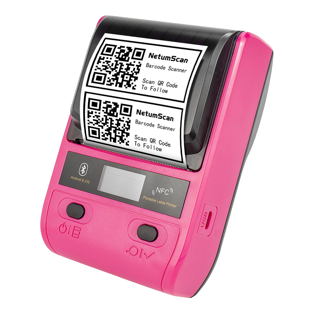 deugd uitvoeren regiment NetumScan G5 Portable Bluetooth Label Maker, Wireless USB Thermal Labe –  NETUM