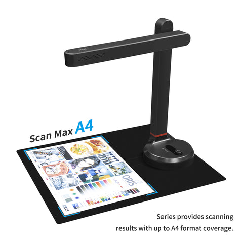 NETUM Book Scanner Portable Document Scanner 8MP-13MP Autofocus / Fixed-focus Max A4 Size with Smart OCR Led Table Desk Lamp for Family Home Office
