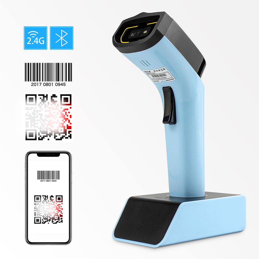 NETUM DS7500 2D Bluetooth Barcode Scanner, Hands Free Automatic Wirele