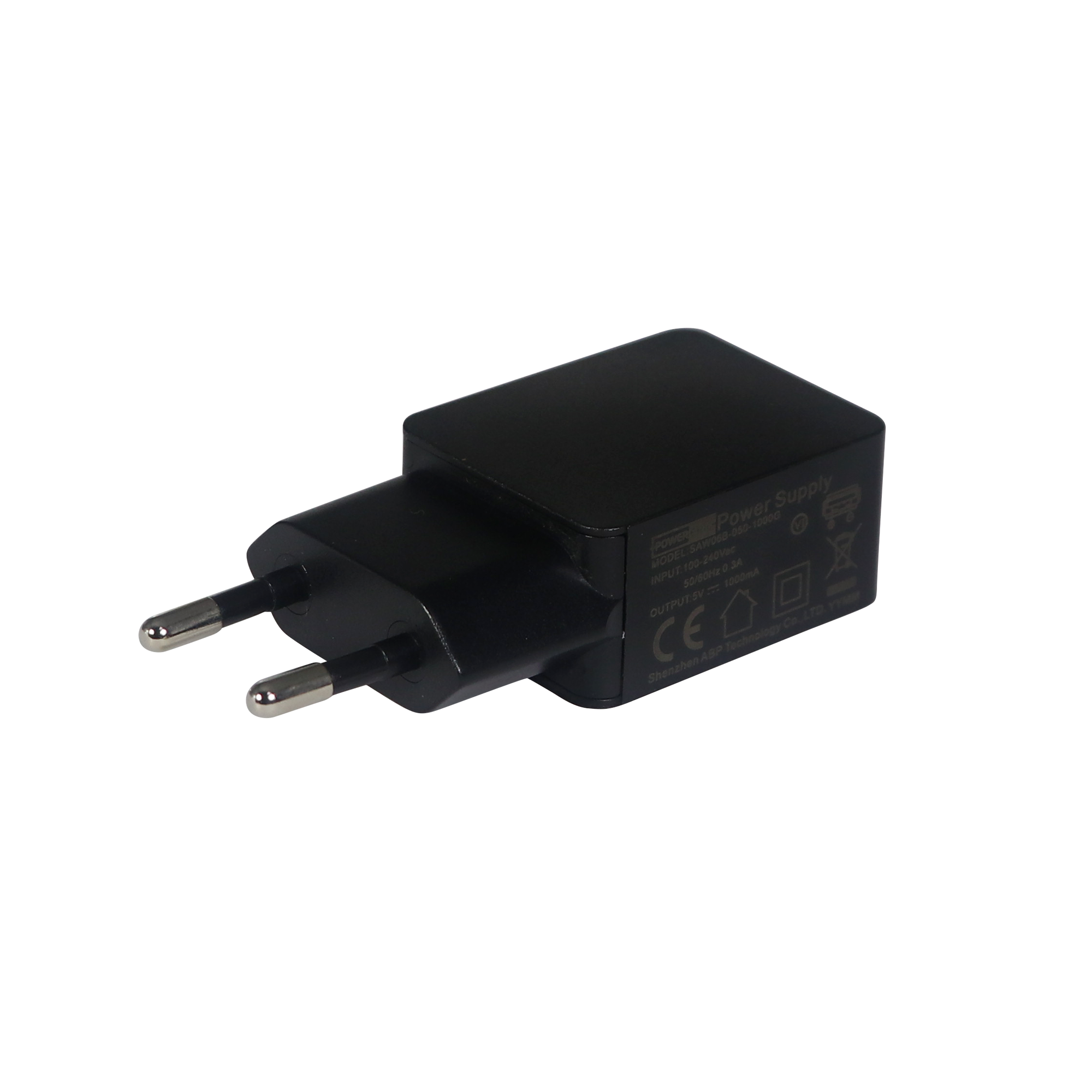 AC-Adapter USB, 100–240 V, 5 V/1 A